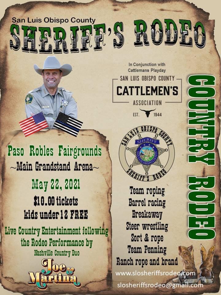 SLO County Sheriff to Host Inaugural Rodeo with SLO Cattleman's