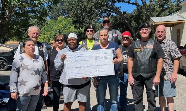 American Legion Riders Chapter 50 presents donation to Paso Cares