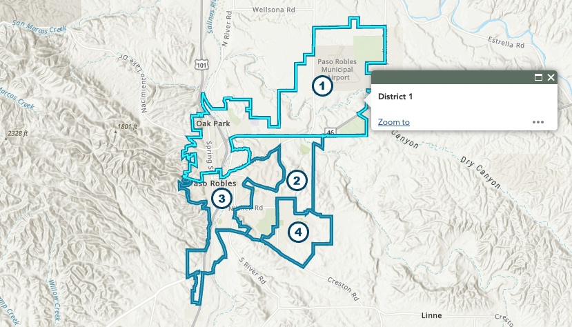 2023 Paso Robles City Districts