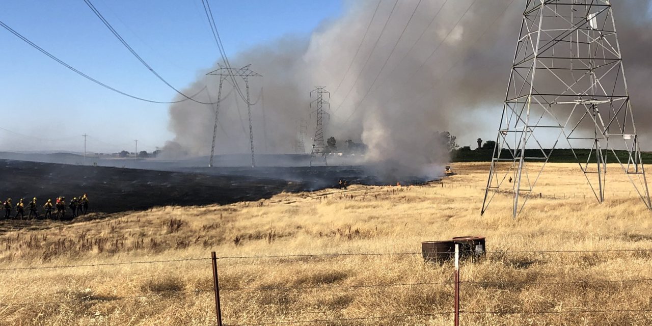 FIRE UPDATE: Forward progress stopped at Franklin Fire on Creston Road; currently at 10 acres