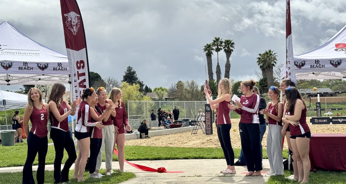 Paso Robles community scores big: Girls beach volleyball team celebrates new home courts