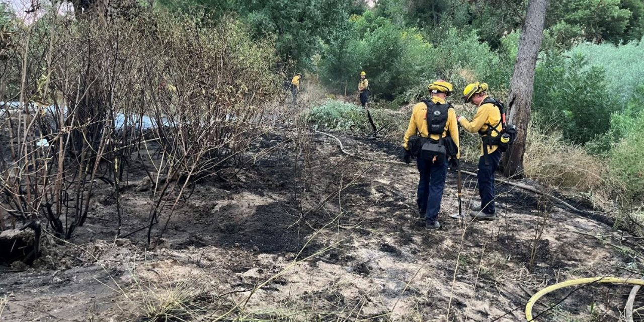 Salinas River fire believed to be human caused 