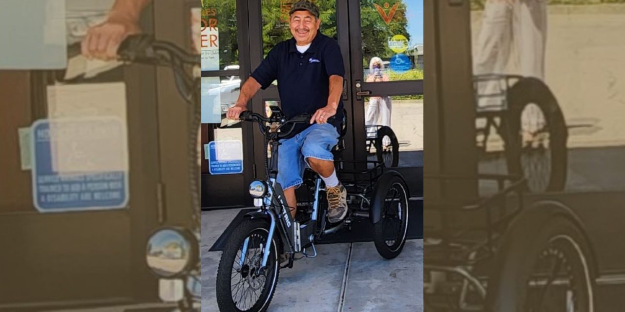 Lucky winner rolls into retirement after winning Paso Robles Senior Center’s electric trike raffle