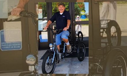 Lucky winner rolls into retirement after winning Paso Robles Senior Center’s electric trike raffle