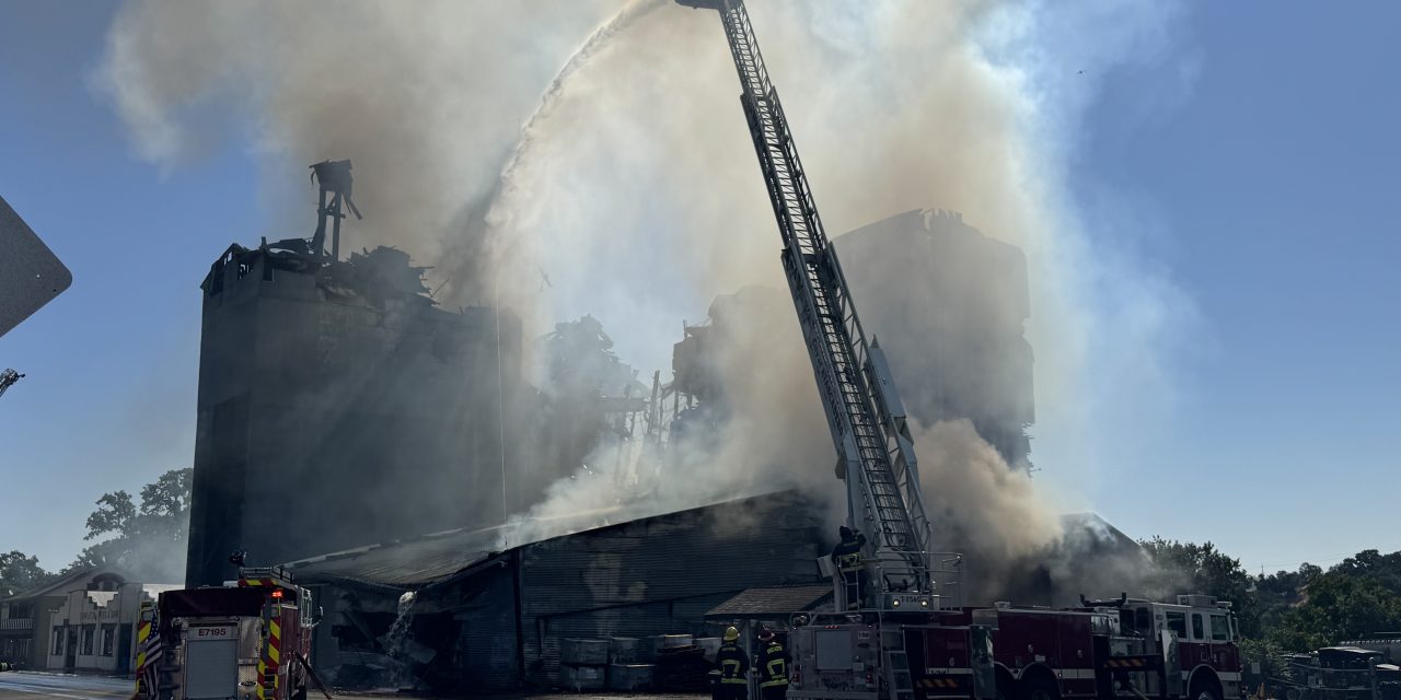 UPDATE: Fire continues to smolder and burn at beloved Templeton Feed and Grain