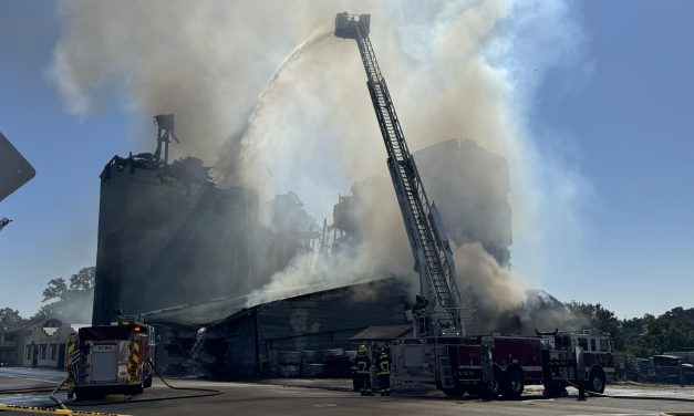 UPDATE: Fire continues to smolder and burn at beloved Templeton Feed and Grain