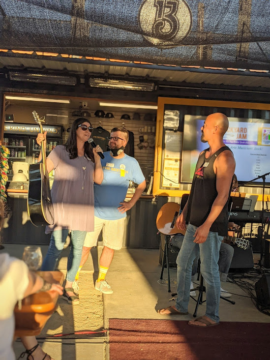 Backyard Jam Guitar with Kunchang Lee Russell and Amy Baker