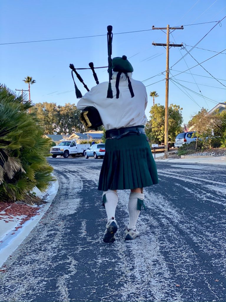 Bagpipes in Paso Robles 1