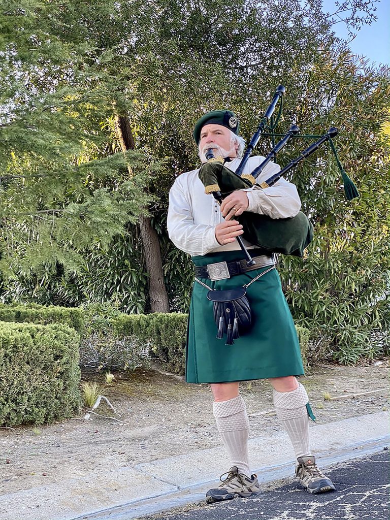Bagpipes in Paso Robles 2