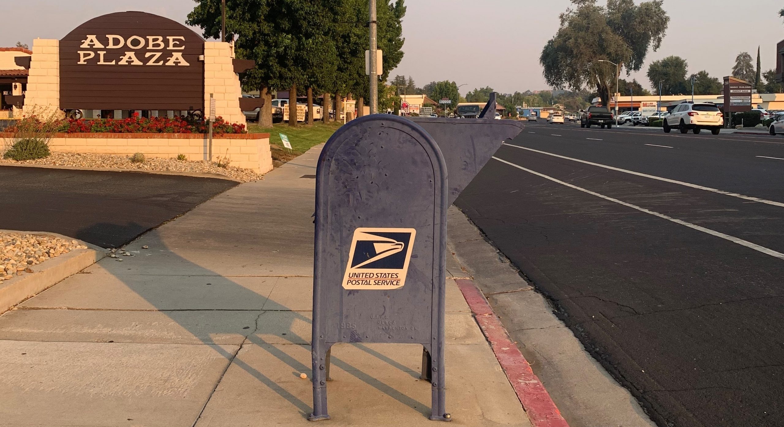 usps blue box