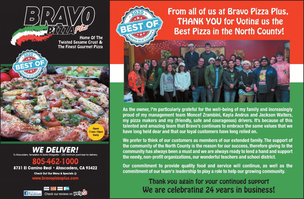 Bravo Pizza Best of 2020