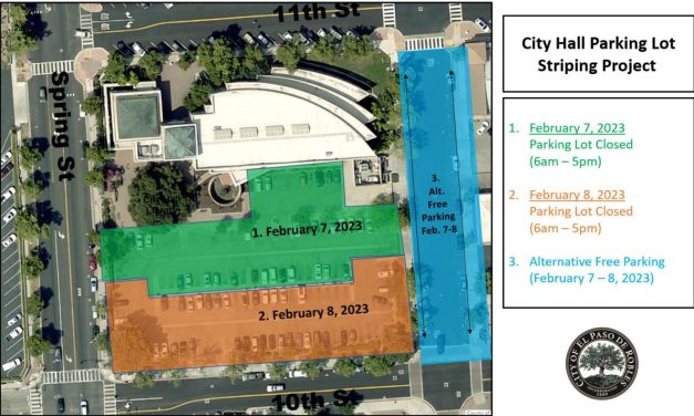 City Hall Parking Lot Undergoing Maintenance Feb. 7-8