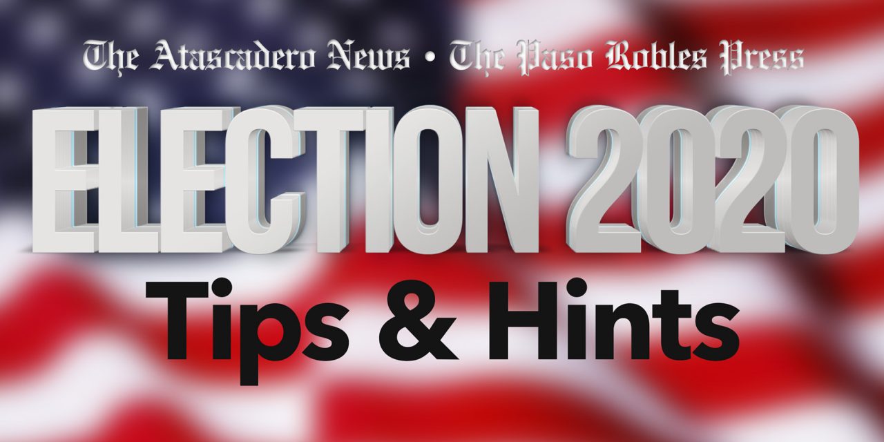 Election Day Tips from SLO County Recorder