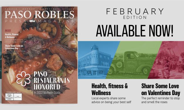 February Issue of Paso Robles Press Magazine Now in Your Mailbox