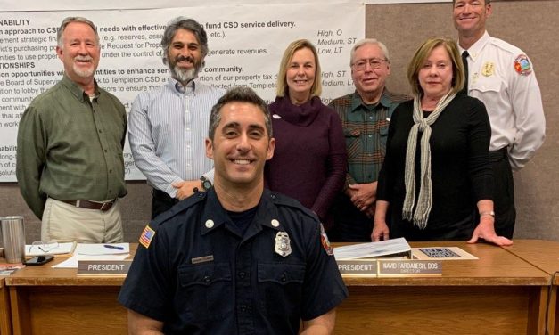 Templeton Fire Department Welcomes New Firefighter