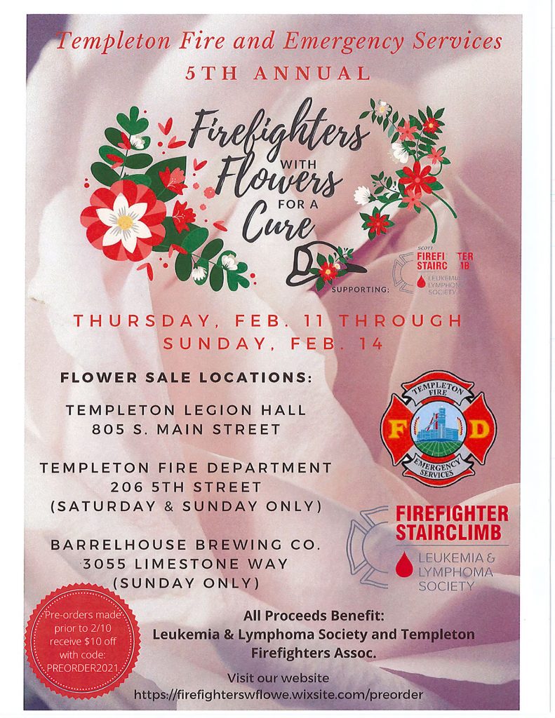FIREFIGHTERS WITH FLOWERS FLYER 1