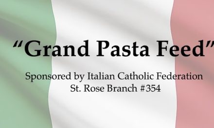 Grand Pasta Feed Returns November 12