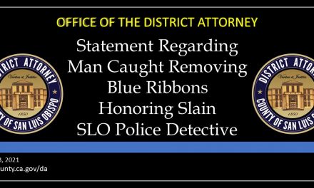 District Attorney Dan Dow Statement Regarding the Removal of Blue Ribbons
