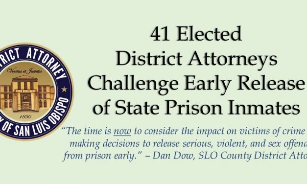 41 Elected District Attorneys Challenge Early Release State Prison Inmates