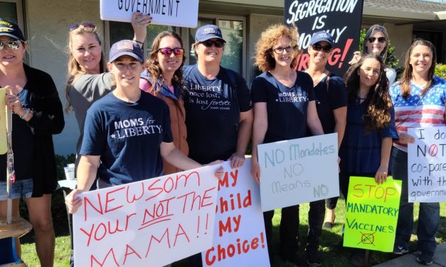 Over 250 Protest Student Vaccine Mandate at San Luis Obispo Health Department