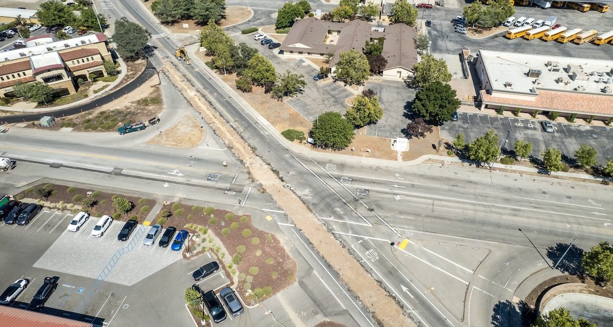 Progress of Golden Hill Roundabout Seen from Aerial Photo