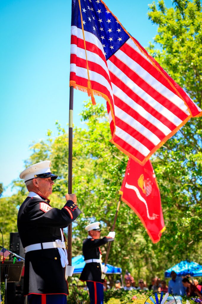 American Flag Color Guard Sculpterra 4th of July