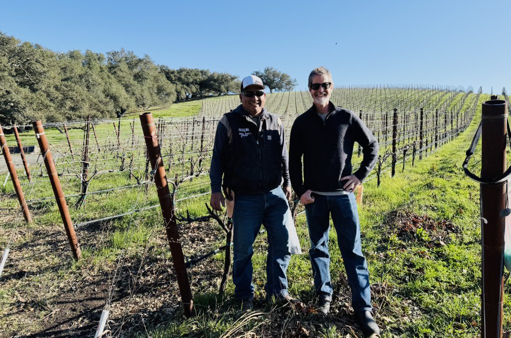 Justin in Cayucos vineyards