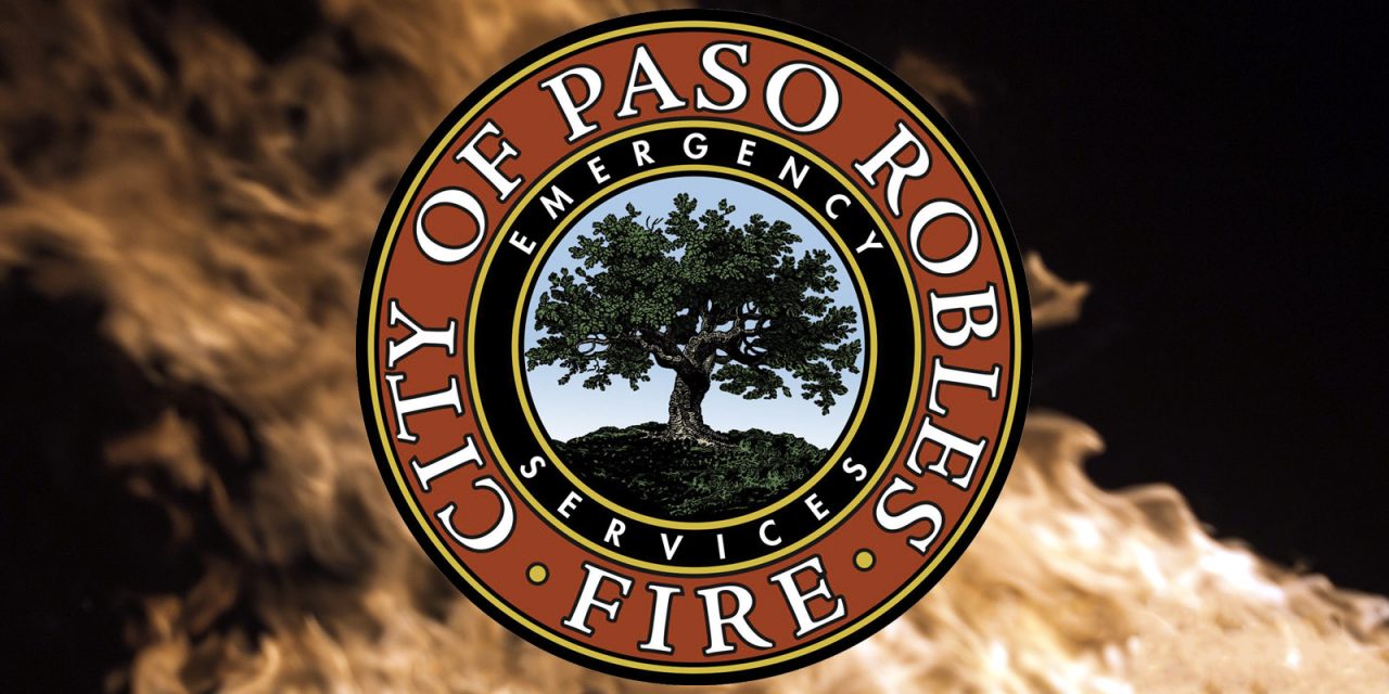 Be Advised: Residential Fire in Progress in Paso Robles