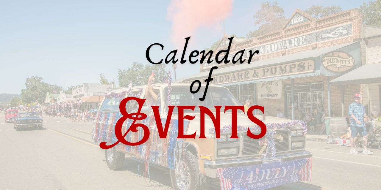 July Calendar of Events