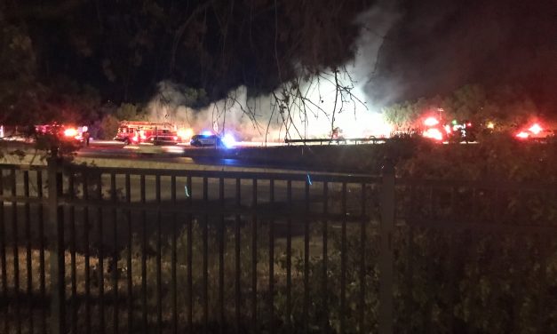 Fire Contained 13th and Paso Robles Street
