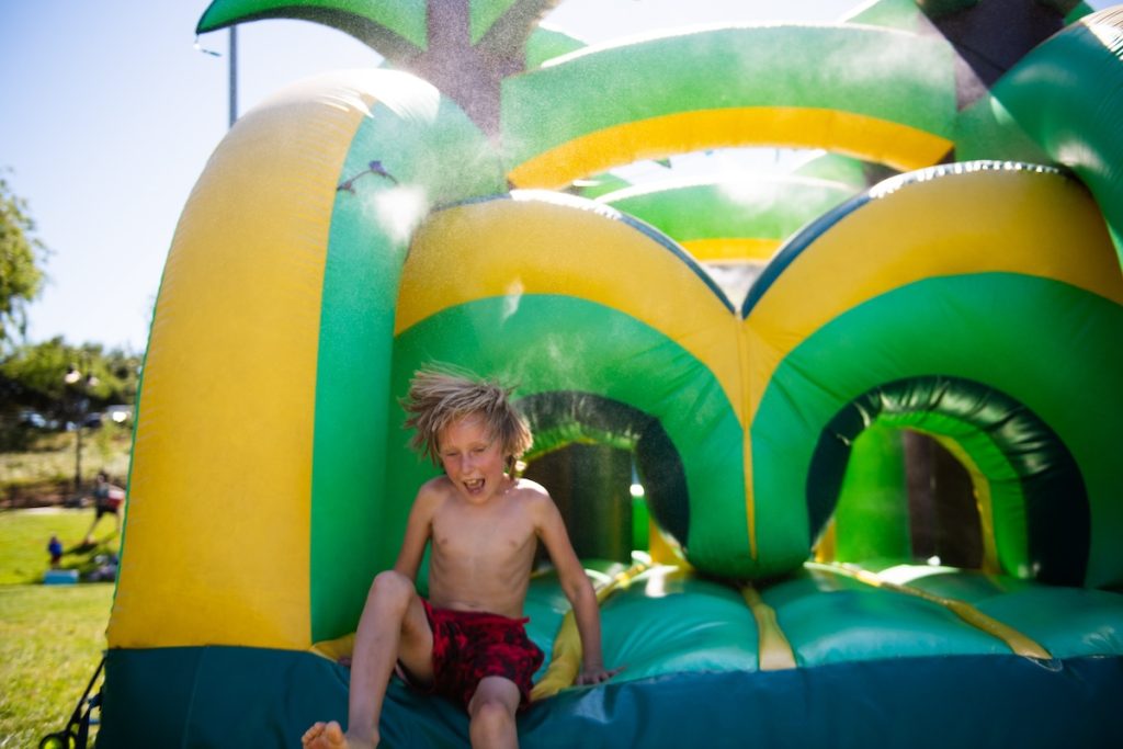 Paso Robles July 4th Celebration Funzone Inflatable Obstacle Course