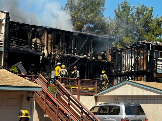 Residential Fire in Paso Destroyed Two Apartment Units