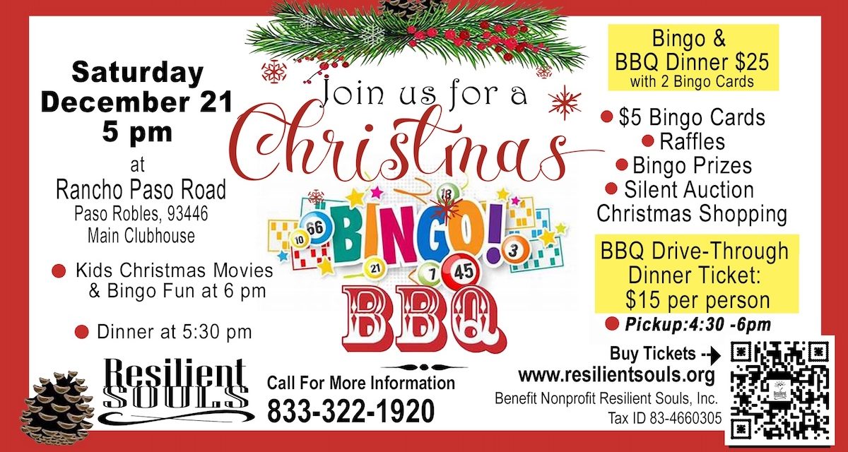 Christmas Bingo Barbecue fundraiser to support Resilient Souls 