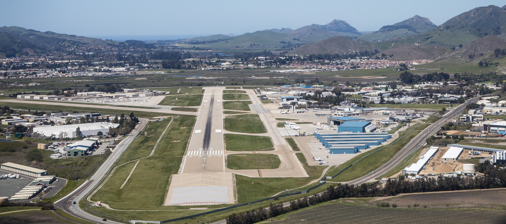 San Luis Obispo County Regional Airport Begins Runway Rehabilitation   SBP Runway 