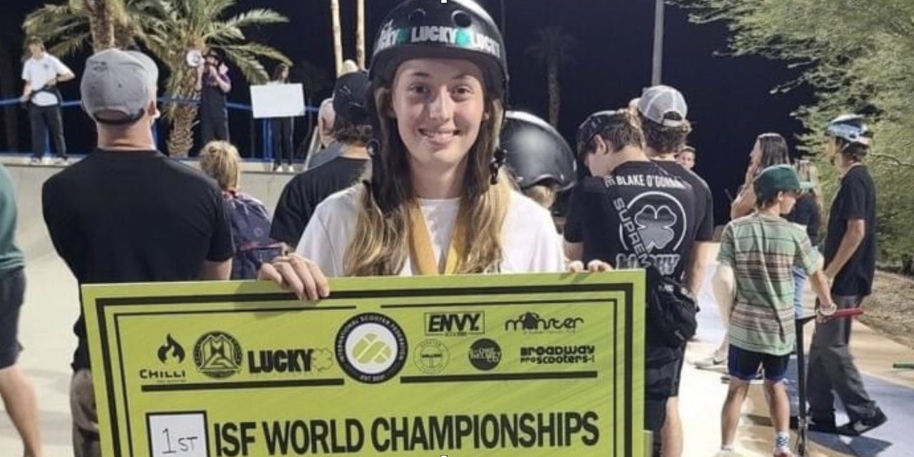 Two Riders Out of ATown Skate Park Become World Champions at the Scooter World Championships