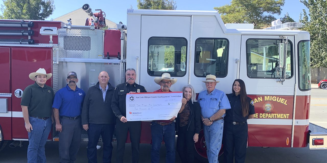 San Miguel Fire Receives AED Donation