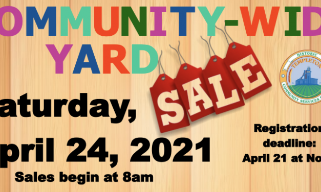Templeton’s Clutter to Cash Community Garage Sale