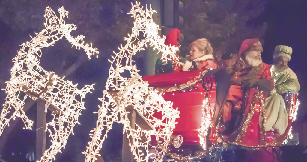 Paso Robles 60th Annual Christmas Lights Parade Santa! • Paso