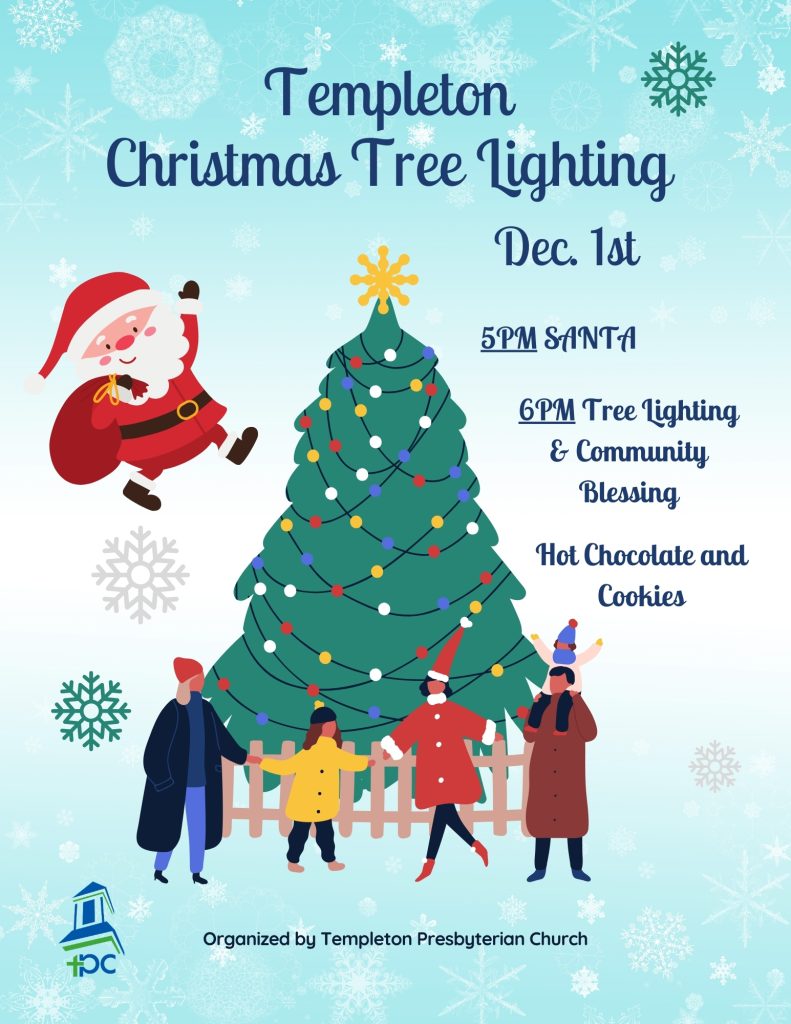 Templeton Tree Lighting 8.5 x 11 Sharring