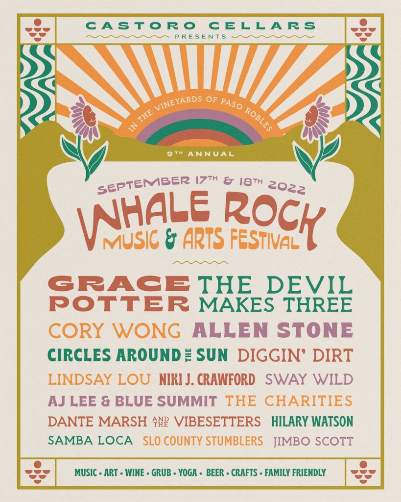 Whale Rock Music & Arts Festival 2022 Lineup Announced • Paso Robles Press