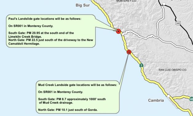 CA 1 Closed at Paul’s Slide